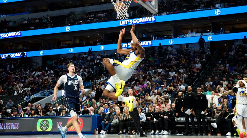 Moses Moody Golden State Warriors — Foto: Kevin Jairaj-Imagn Images