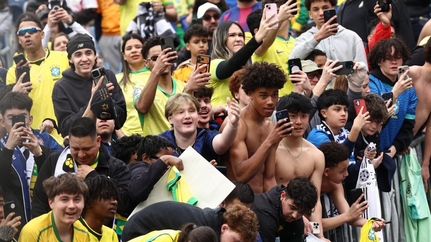 Torcida Brasil seleção brasileira França amistoso — Foto: Winslow Townson-Imagn Images