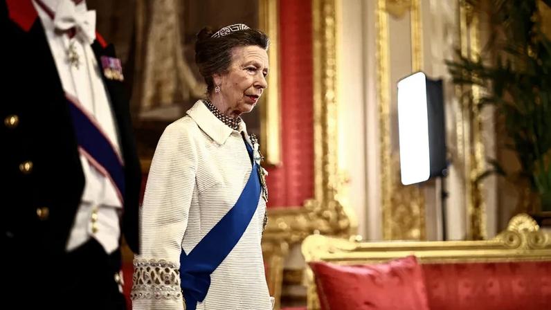 Princess Anne wore a coat to Wednesday night’s Nigerian state banquet that she first wore at the age of 18.