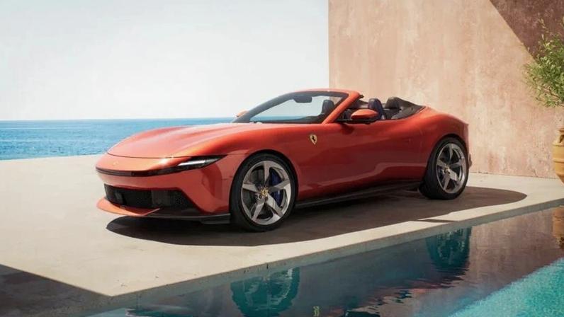A Ferrari Amalfi Spider utiliza a evolução mais recente do V8 biturbo da família F154