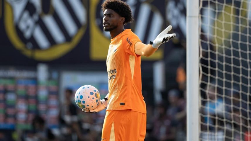Hugo Souza, goleiro do Corinthians (Foto: Léo Barrilari/GazetaPress)