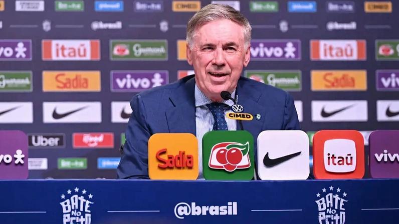 Carlo Ancelotti, técnico da Seleção Brasileira (Foto: (Foto: Alexandre Brum/Agencia Enquadrar/Gazeta Press)