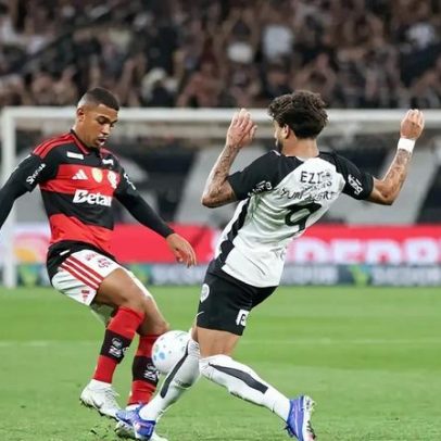 Corinthians e Flamengo empatam 1 a 1 em duelo equilibrado pelo Brasileirão