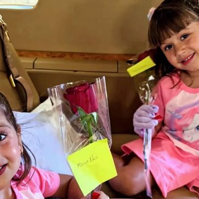 Zé Felipe envia flores às filhas após polêmica com dedicatória a Virginia