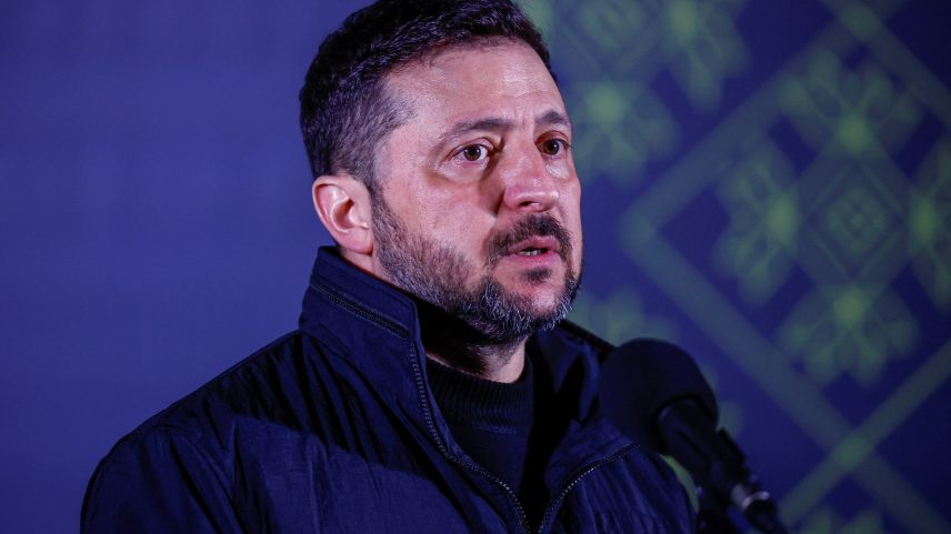 Ukraine’s President Volodymyr Zelodym shares iftar with Ukrainian Muslim soldiers in Kyiv