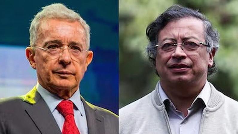 Álvaro Uribe y Gustavo Petro.