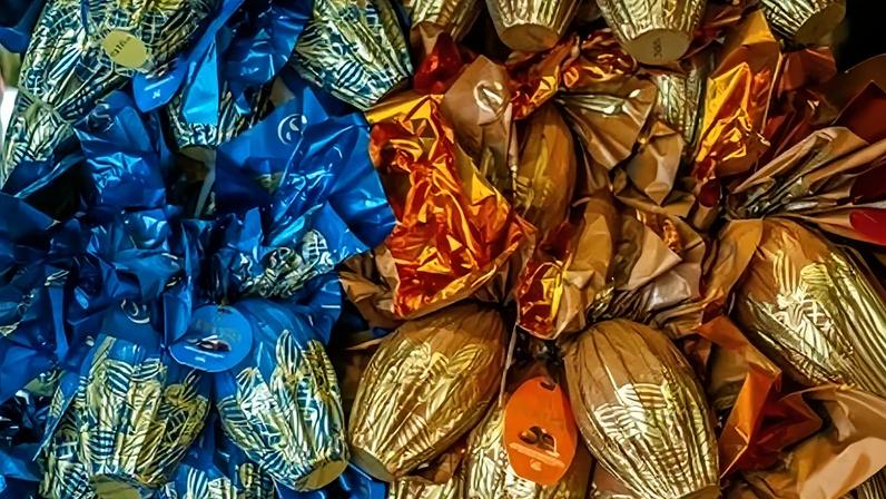 Loja vende ovos de chocolate para a Páscoa