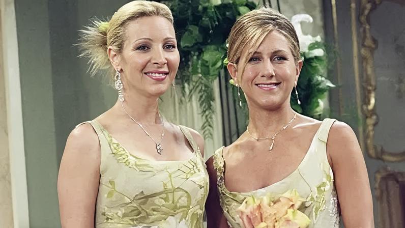 Lisa Kudrow e Jennifer Aniston em "Friends"