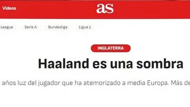 Imprensa internacional critica Haaland antes de City x Real
