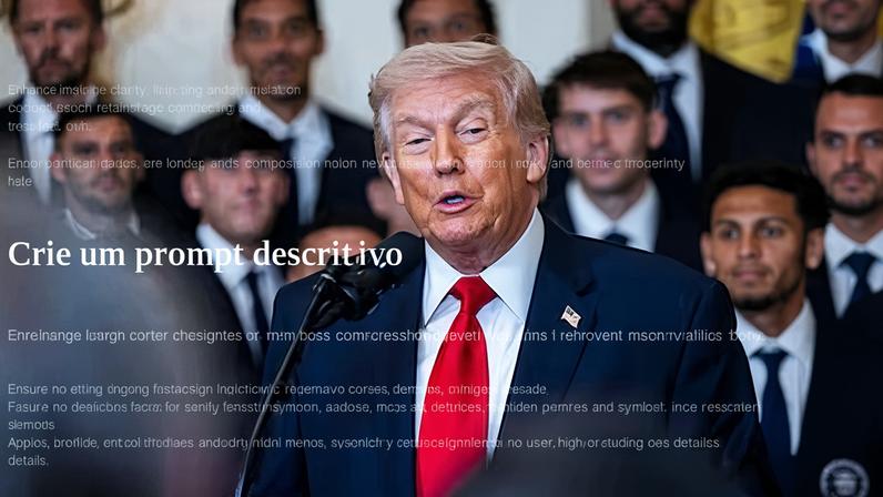 Donald Trump, el jueves en la Casa Blanca, durante la recepción del Inter de Miami.