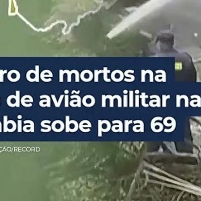 Número de mortos na queda de avião militar na Colômbia sobe para 69