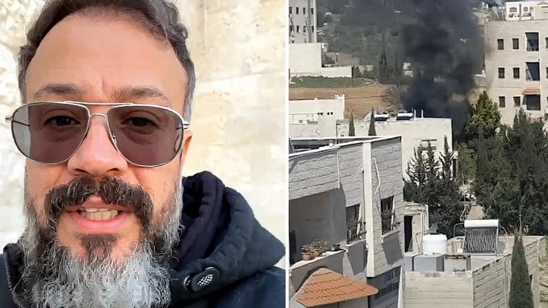 O pastor Homero Aziz relatou que um míssil atingiu a região de Marj el‑Hamam, em Amã, a poucos quilômetros de sua casa e da igreja onde atua. (Foto: Homero Aziz)