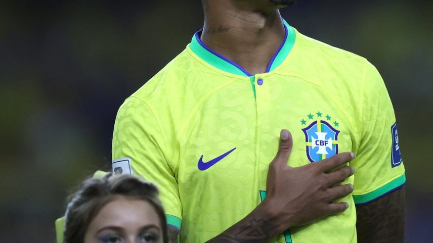 Gabriel Magalhães em estreia pela seleção brasileira — Foto: Vitor Silva/CBF