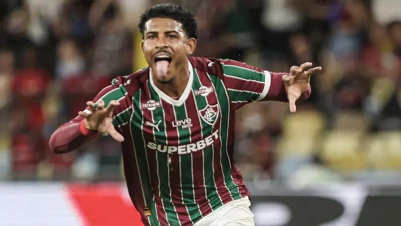 John Kennedy comemora gol em Fluminense x Flamengo (Lucas Merçon/ Fluminense FC)