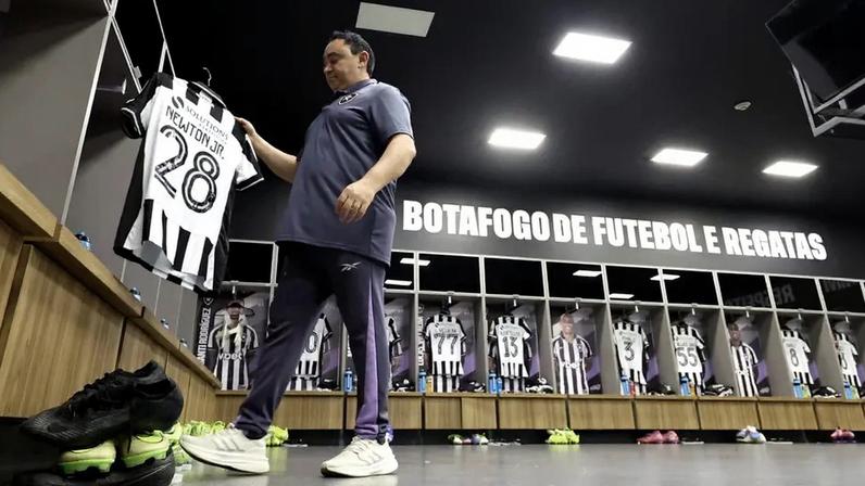Vestiário do Botafogo para o duelo pela Libertadores (Foto: Vítor Silva/Botafogo)