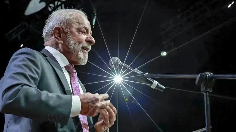 Presidente Lula durante a abertura da 2º Conferência Nacional do Trabalho — Foto: Foto: Ricardo Stuckert / PR