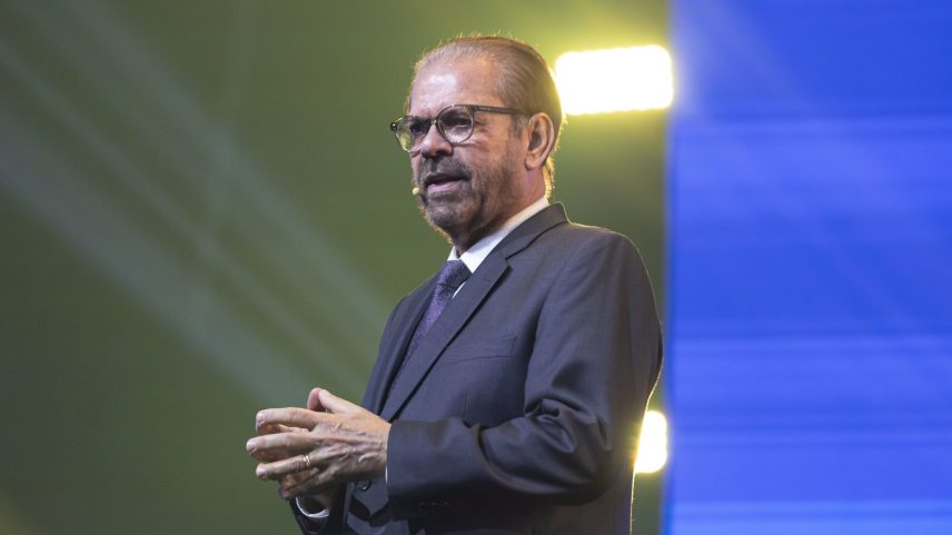 Reinaldo Carneiro Bastos, presidente da Federação Paulista de Futebol — Foto: Jhony Inácio/Ag. Paulistão