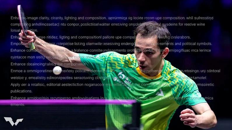 Hugo Calderano no WTT de Chongqing na China (Foto: World Table Tennis)