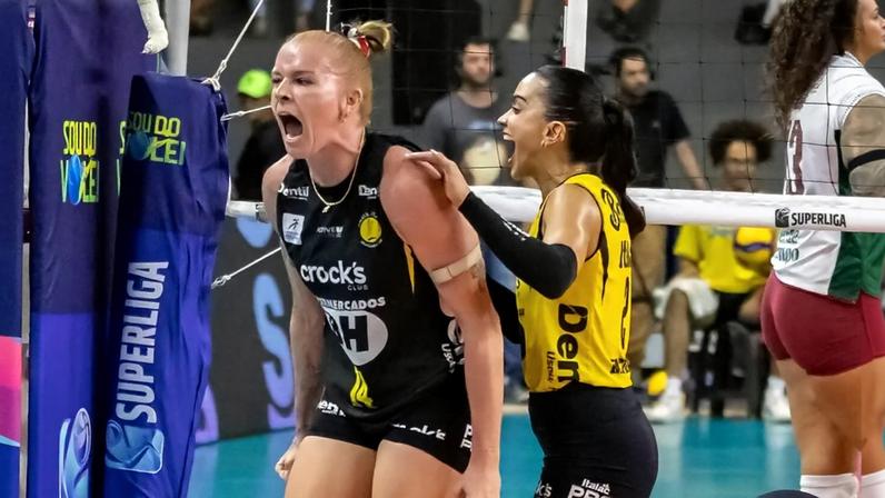 Praia Clube vence o Fluminense em casa e sobe ao 3º lugar na Superliga Feminina