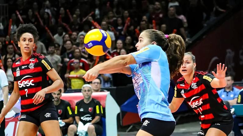 Victória em jogo do Sesc RJ Flamengo contra o Sesi Bauru pelo returno da Superliga Feminina 25/26 (Foto: Julliana Nascimento/ CRF)