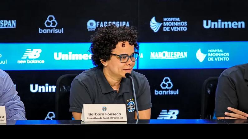 Bárbara Fonseca, executiva do futebol feminino do Grêmio — Foto: Caroline Martins/Grêmio
