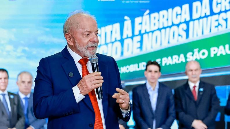 Araraquara (SP), 25/03/2026 - Presidente da República, Luiz Inácio Lula da Silva, durante visita às instalações da nova fábrica da CRRC. Foto: Ricardo Stuckert/PR