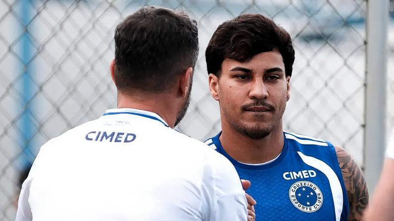 Artur Jorge e Kaio Jorge (Foto: Gustavo Martins/ Cruzeiro)