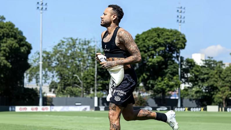 Neymar no CT do Santos — Foto: Reinaldo Campos/ Santos FC