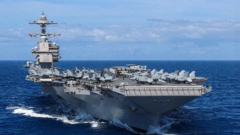 USS Gerald Ford estava no Caribe antes de ser deslocado para o Oriente Médio