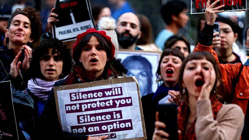 People attend a demonstration to protest against femicide, sexual violence and all gender-based violence ahead of the International Day for Elimination of Violence Against Women, in Valletta, Malta November 23, 2025. REUTERS/Darrin Zammit Lupi/File Photo