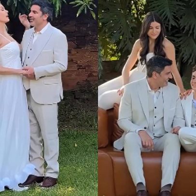 Ana Hickmann e Edu Guedes fazem ensaio pré-casamento com os filhos
