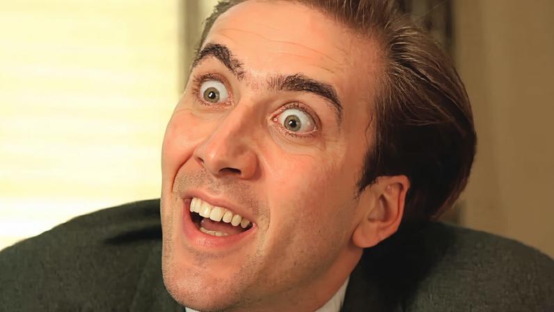 Nicolas Cage come baratas vivas em cena de filme