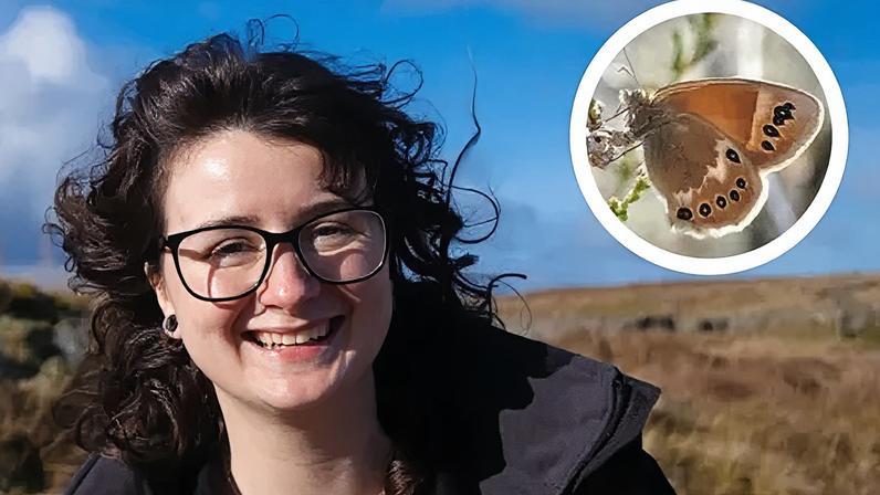 Georgina Paul is leading a two-year project on large heath butterflies