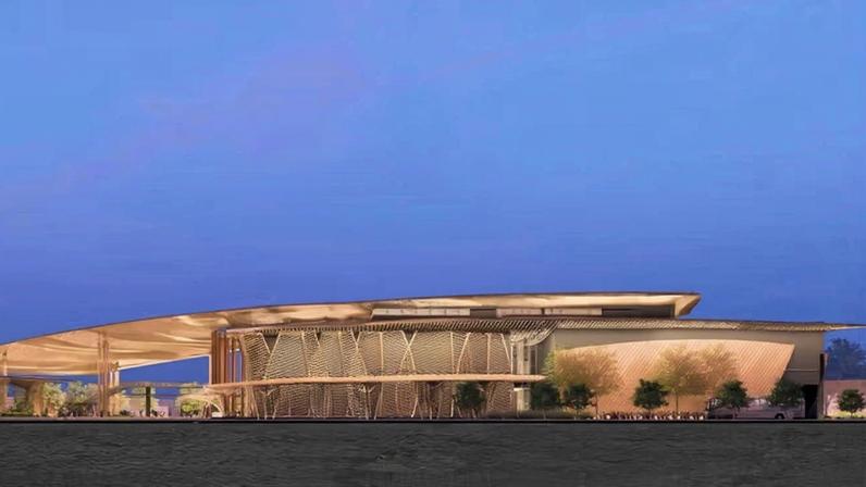 Left: A rendering of the Kontempo Center for Contemporary Art. Right: The centre’s inaugural artistic director Reuben Keehan