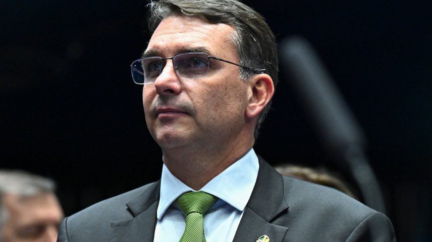 O senado Flávio Bolsonaro, pré-candidato pelo PL
