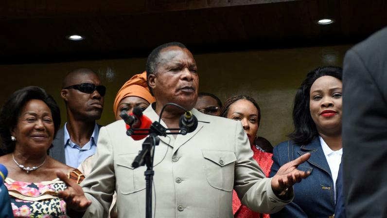 Presidente Sassou Nguesso é reeleito, segundo TV estatal