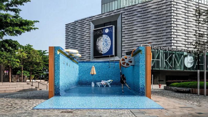 Along with its global role, Hong Kong is increasingly nourishing local artists, including Chan Wai Lap, who continues exploring pools with a new commission