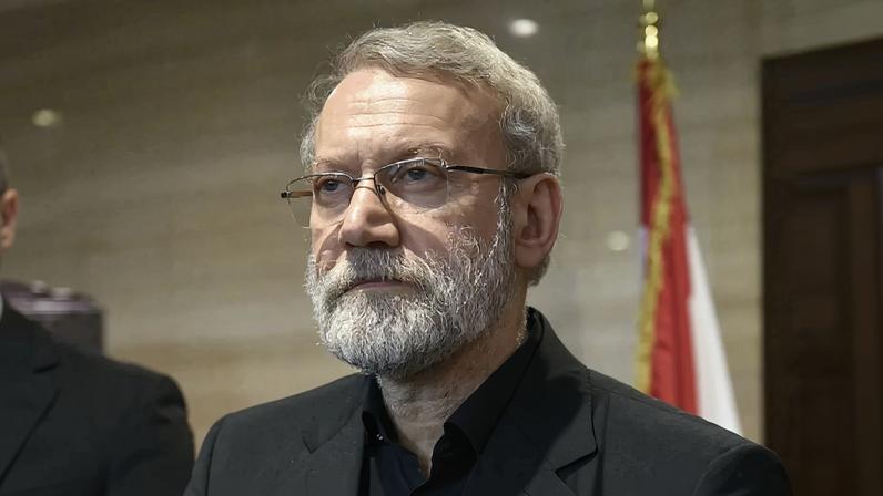Ali Larijani, chefe do Conselho Supremo de Segurança Nacional do Irã morto por um ataque de Israel. Foto: AFP/Handour/Lebanese Parliament