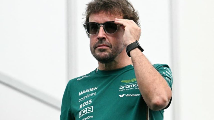 Fernando Alonso, da Aston Martin, na F1 2025 (Foto: Jim Watson / AFP)