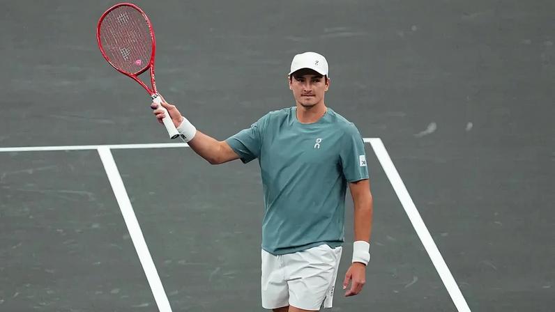 João Fonseca foi campeão do MGM Slam na T-Mobile Arena, em Las Vegas, em cima de Reilly Opelka (Foto: Chris Unger / Getty Images via AFP)