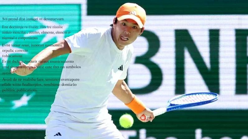 O americano Learner Tien na vitória sobre o compatriota Ben Shelton no Masters 1000 de Indian Wells (Foto: Matthew Stockman/AFP)