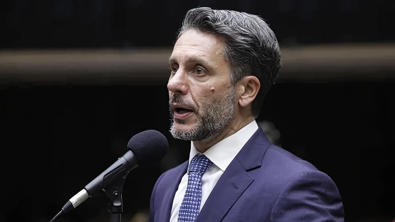 O deputado Alex Manente (Cidadania-SP) no plenário da Câmara