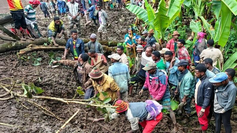 Deslizamentos na Etiópia deixam ao menos 50 mortos e 125 desaparecidos