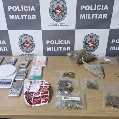 Polícia apreende drogas após dono sentir odor de maconha em apartamento alugado