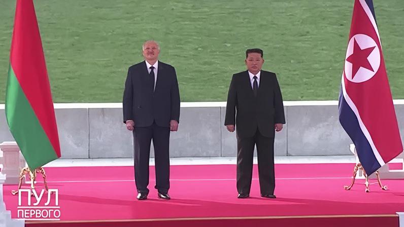 Alexandr Lukashenko e Kim Jong-un se encontram na Coreia do Norte