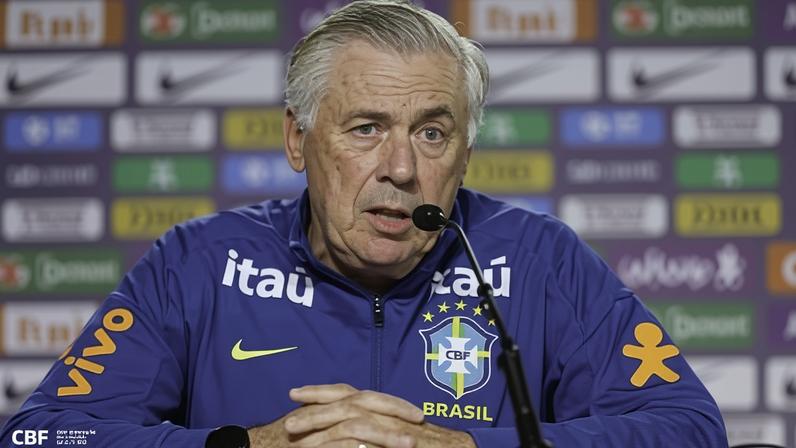 Carlo Ancelotti, técnico da Seleção Brasileira