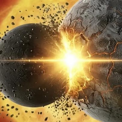 Astrônomos registram colisão de planetas idênticos que deu origem à Lua