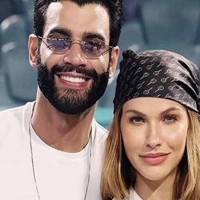 Gusttavo Lima posou com os filhos em GP de moto em Goiânia