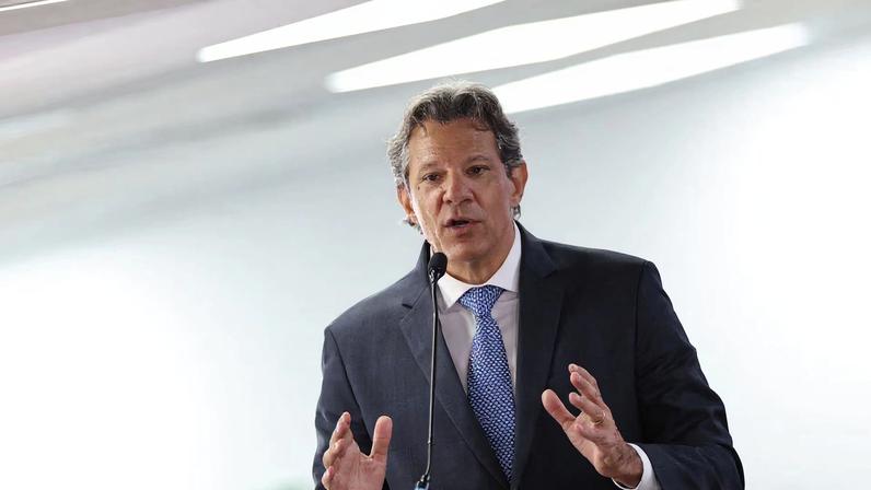 Brazil's Finance Minister Fernando Haddad speaks during a ceremony to launch a digital platform for tax reform in Brasilia, Brazil January 13, 2026. REUTERS/Adriano Machado