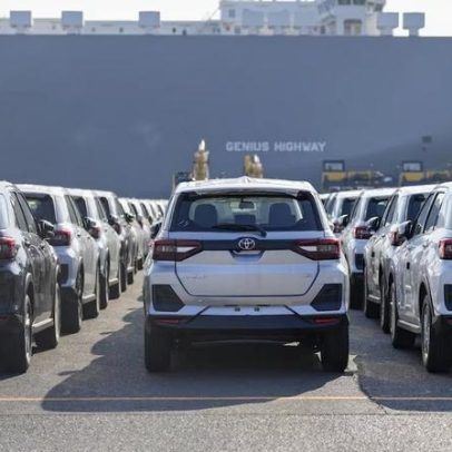Vendas da Toyota caem por pressão de elétricos na China e demanda fraca no Japão